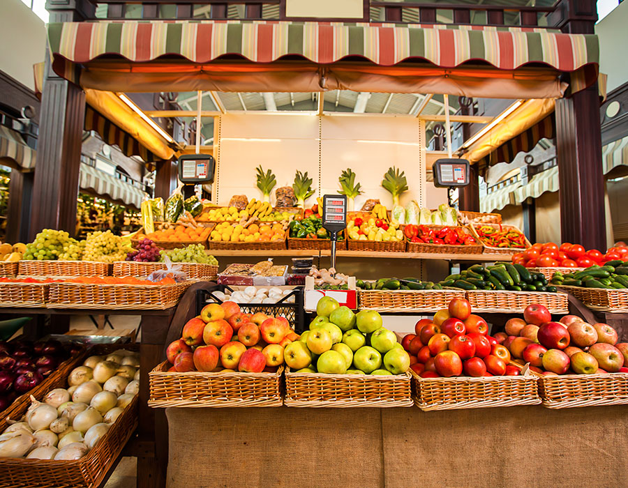 O consumo de frutas e hortaliças